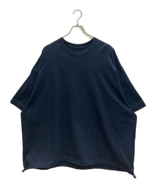 dDdDdDd（デー）dDdDdDd (デー) BIG DRAWSTRING SHORT-SLEEVE T-SHIRTS ネイビー サイズ:XXLの古着・服飾アイテム