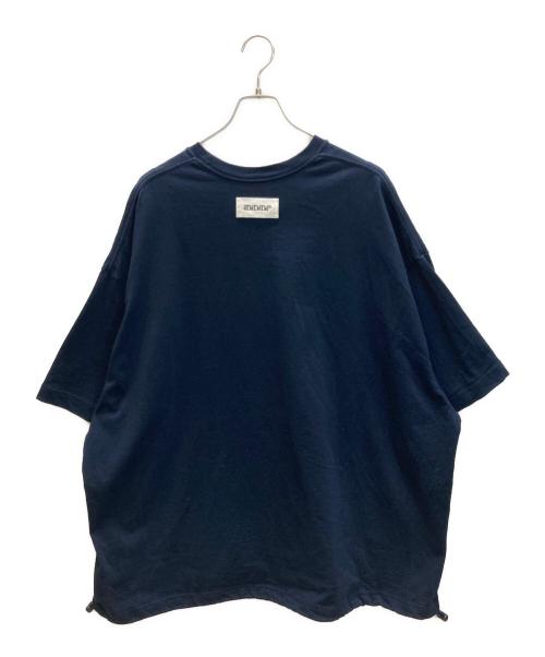dDdDdDd（デー）dDdDdDd (デー) BIG DRAWSTRING SHORT-SLEEVE T-SHIRTS ネイビー サイズ:XXLの古着・服飾アイテム