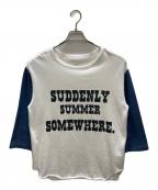 MADISON BLUEマディソンブルー）の古着「BI-COLOR LONG SLEEVE TEE」｜ホワイト