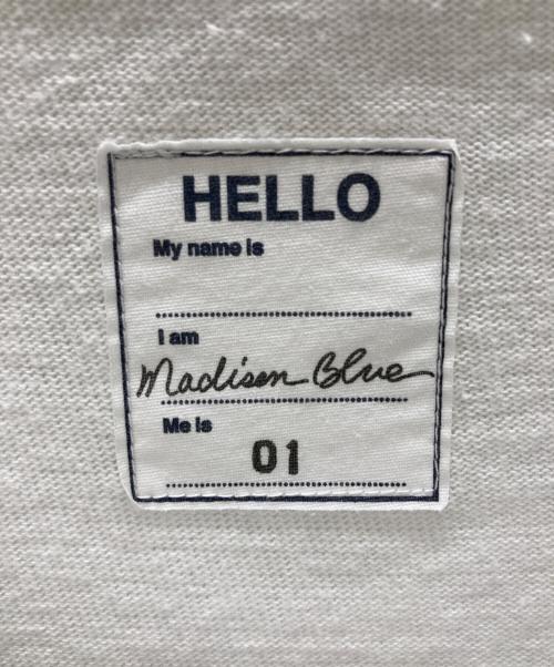 MADISON BLUE（マディソンブルー）MADISON BLUE (マディソンブルー) BI-COLOR LONG SLEEVE TEE ホワイト サイズ:Sの古着・服飾アイテム