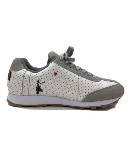 Sangacio（サンガッチョ）Sangacio (サンガッチョ) にゅ~ずバンクシーコラボスニーカー グレー サイズ:24.5㎝の古着・服飾アイテム