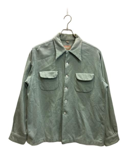 McGREGOR（マクレガー）McGREGOR (マクレガー) 40s オープンカラーシャツ グリーン サイズ:Lの古着・服飾アイテム