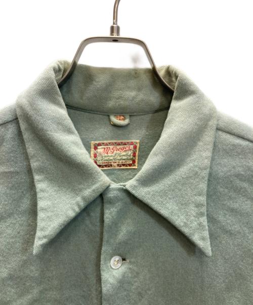 McGREGOR（マクレガー）McGREGOR (マクレガー) 40s オープンカラーシャツ グリーン サイズ:Lの古着・服飾アイテム