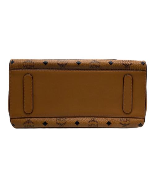 MCM（エムシーエム）MCM (エムシーエム) Essential Visetos Tote 2WAYロゴグラムショルダーバッグ ブラウンの古着・服飾アイテム
