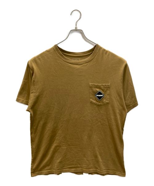 F.C.R.B.（エフシーレアルブリストル）F.C.R.B. (エフシーレアルブリストル) BIG LOGO POCKET TEE ブラウン サイズ:XLの古着・服飾アイテム