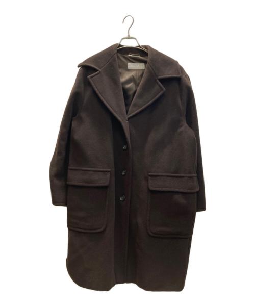 MaxMara（マックスマーラ）MaxMara (マックスマーラ) ウールチェスターコート ブラウン サイズ:38の古着・服飾アイテム