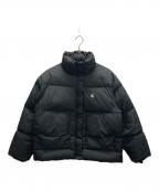 Calvin Klein Jeansカルバンクラインジーンズ）の古着「ショートレングス スタンドカラー ダウンジャケット」｜ブラック
