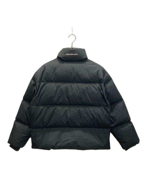 Calvin Klein Jeans（カルバンクラインジーンズ）Calvin Klein Jeans (カルバンクラインジーンズ) ショートレングス スタンドカラー ダウンジャケット ブラック サイズ:XSの古着・服飾アイテム