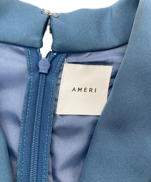 Ameri（アメリ）Ameri (アメリ) TULLE DOCKING DRESS ブルー サイズ:下記参照の古着・服飾アイテム