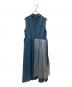 Ameri (アメリ) TULLE DOCKING DRESS ブルー サイズ:下記参照：7000円