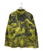 GX1000ジーエックス）の古着「Long Sleeve Swamp Thing Camo Shirt」｜ブラック×イエロー