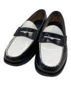 WEEJUNS G.H.BASS&CO.ウィージャンズ ジー・エイチ・バス アンド カンパニー）の古着「ペニーローファー」｜ホワイト×ブラック