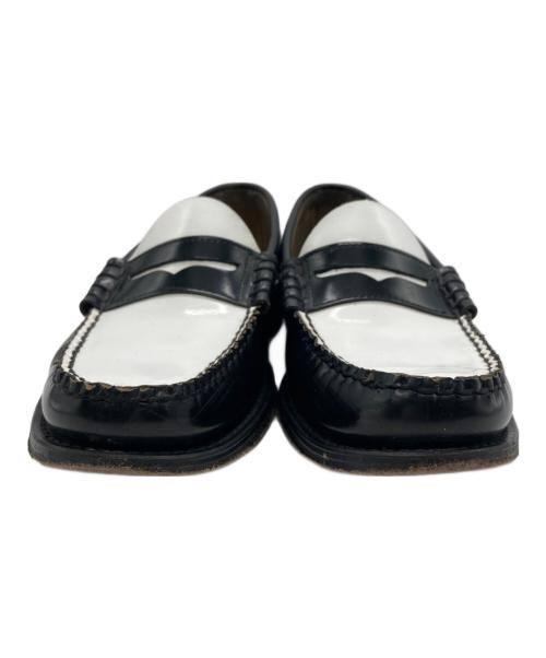 WEEJUNS G.H.BASS&CO.（ウィージャンズ ジー・エイチ・バス アンド カンパニー）WEEJUNS G.H.BASS&CO. (ウィージャンズ ジー・エイチ・バス アンド カンパニー) ペニーローファー ホワイト×ブラック サイズ:25cmの古着・服飾アイテム