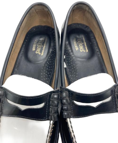 WEEJUNS G.H.BASS&CO.（ウィージャンズ ジー・エイチ・バス アンド カンパニー）WEEJUNS G.H.BASS&CO. (ウィージャンズ ジー・エイチ・バス アンド カンパニー) ペニーローファー ホワイト×ブラック サイズ:25cmの古着・服飾アイテム