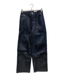 KIJI（キジ）の古着「デニムワイドペインターパンツ」｜インディゴ