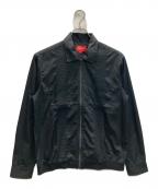 SUPREMEシュプリーム）の古着「PinTuck Zip Up Shirts」｜ブラック