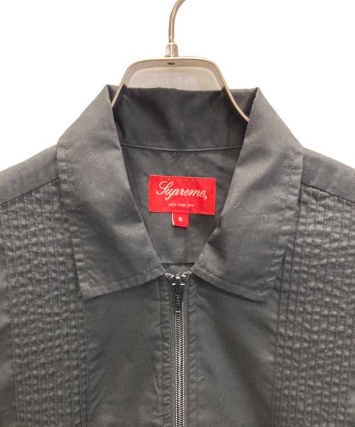 SUPREME（シュプリーム）SUPREME (シュプリーム) PinTuck Zip Up Shirts ブラック サイズ:Sの古着・服飾アイテム