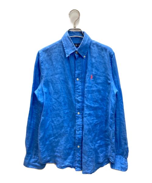 RALPH LAUREN（ラルフローレン）RALPH LAUREN (ラルフローレン) リネンシャツ ブルー サイズ:XSの古着・服飾アイテム