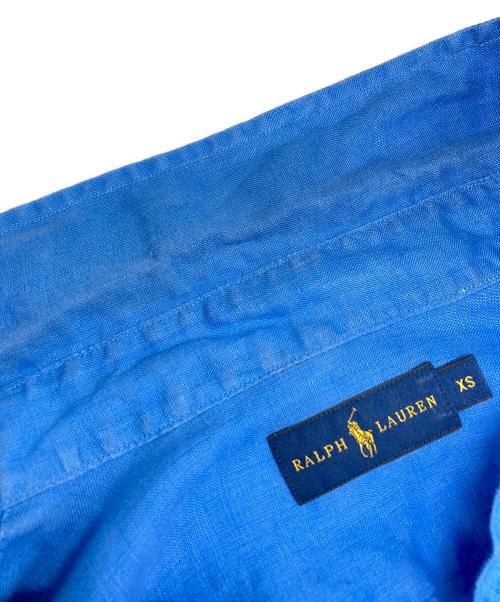 RALPH LAUREN（ラルフローレン）RALPH LAUREN (ラルフローレン) リネンシャツ ブルー サイズ:XSの古着・服飾アイテム