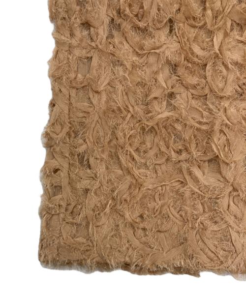 anuans（アニュアンス）anuans (アニュアンス) エンブロイダリータイトスカート ベージュ サイズ:SIZE Sの古着・服飾アイテム