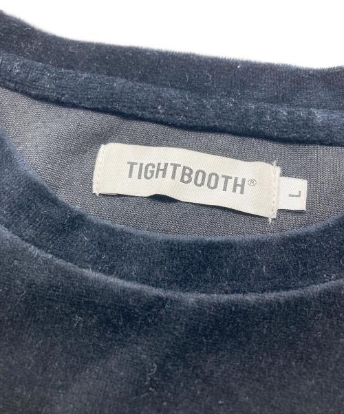 TIGHTBOOTH PRODUCTION（タイトブースプロダクション）TIGHTBOOTH PRODUCTION (タイトブースプロダクション) VELOUR S/S T-SHIRT ブラック サイズ:Lの古着・服飾アイテム
