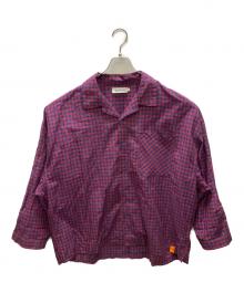TIGHTBOOTH PRODUCTION（タイトブースプロダクション）の古着「PLAID ROLL-UP SHIRT」｜レッド×ネイビー