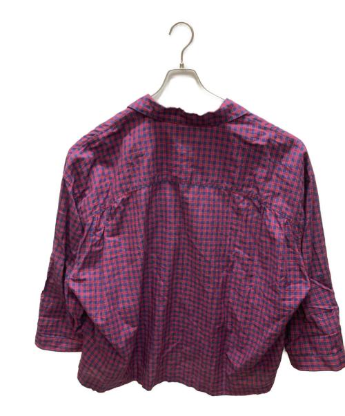 TIGHTBOOTH PRODUCTION（タイトブースプロダクション）TIGHTBOOTH PRODUCTION (タイトブースプロダクション) PLAID ROLL-UP SHIRT レッド×ネイビー サイズ:SIZE Lの古着・服飾アイテム