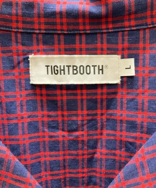 TIGHTBOOTH PRODUCTION（タイトブースプロダクション）TIGHTBOOTH PRODUCTION (タイトブースプロダクション) PLAID ROLL-UP SHIRT レッド×ネイビー サイズ:SIZE Lの古着・服飾アイテム