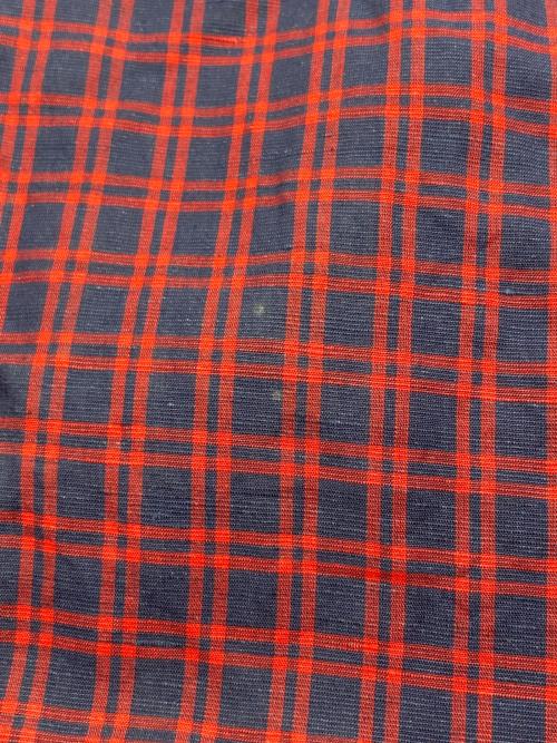TIGHTBOOTH PRODUCTION（タイトブースプロダクション）TIGHTBOOTH PRODUCTION (タイトブースプロダクション) PLAID ROLL-UP SHIRT レッド×ネイビー サイズ:SIZE Lの古着・服飾アイテム