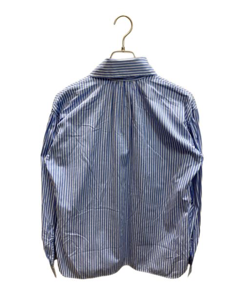 POLO RALPH LAUREN（ポロ・ラルフローレン）POLO RALPH LAUREN (ポロ・ラルフローレン) パフスリーブ ストライプシャツ ブルー×ホワイト サイズ:SIZE 2の古着・服飾アイテム