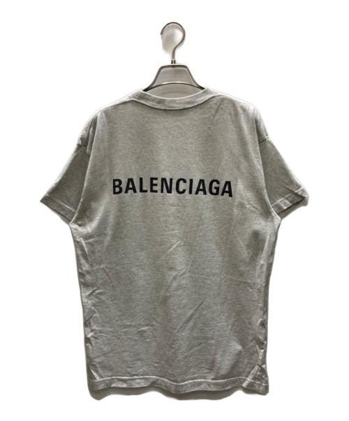 BALENCIAGA（バレンシアガ）BALENCIAGA (バレンシアガ) S/S ロゴTシャツ グレー サイズ:SIZE Mの古着・服飾アイテム