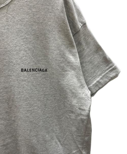 BALENCIAGA（バレンシアガ）BALENCIAGA (バレンシアガ) S/S ロゴTシャツ グレー サイズ:SIZE Mの古着・服飾アイテム
