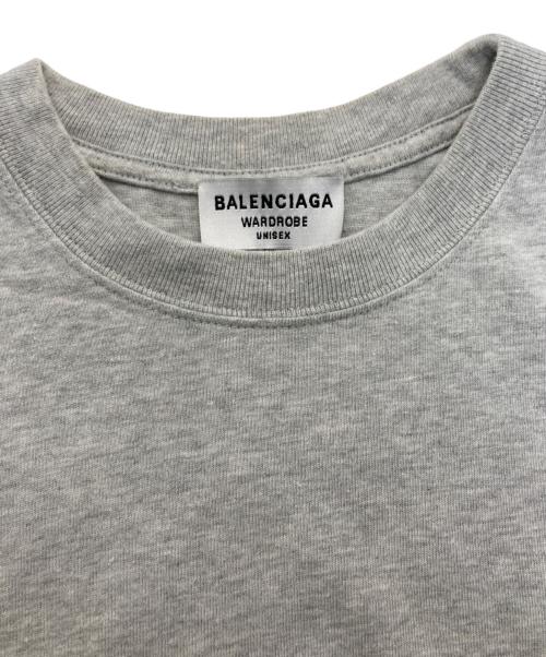 BALENCIAGA（バレンシアガ）BALENCIAGA (バレンシアガ) S/S ロゴTシャツ グレー サイズ:SIZE Mの古着・服飾アイテム