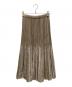 ISSEY MIYAKE FETE (イッセイミヤケフェット) プリーツスカート ベージュ サイズ:01：14000円
