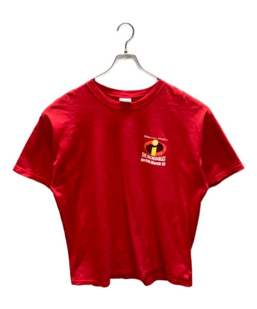Hanes（ヘインズ）Hanes (ヘインズ) キャラクタープリントTシャツ レッド サイズ:XLの古着・服飾アイテム
