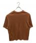 Yonetomi (ヨネトミ) GARMENT DYED RANDOM BORDER T-SHIRT ブラウン サイズ:4：6000円