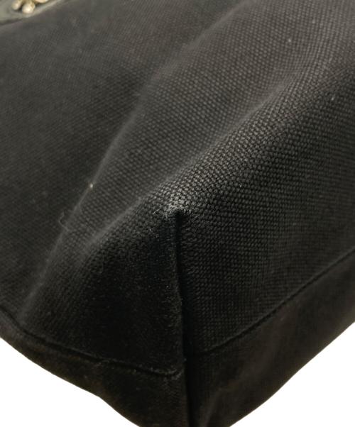 BURBERRY BLUE LABEL（バーバリーロンドンブルーレーベル）BURBERRY BLUE LABEL (バーバリーロンドンブルーレーベル) ノバチェック リバーシブル トートバッグ ブラックの古着・服飾アイテム