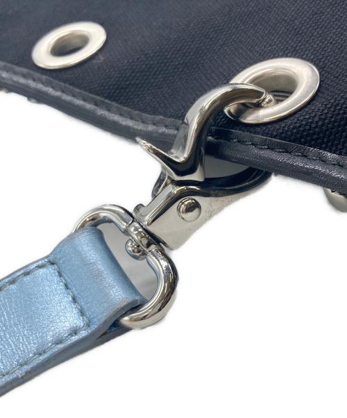 BURBERRY BLUE LABEL（バーバリーロンドンブルーレーベル）BURBERRY BLUE LABEL (バーバリーロンドンブルーレーベル) ノバチェック リバーシブル トートバッグ ブラックの古着・服飾アイテム