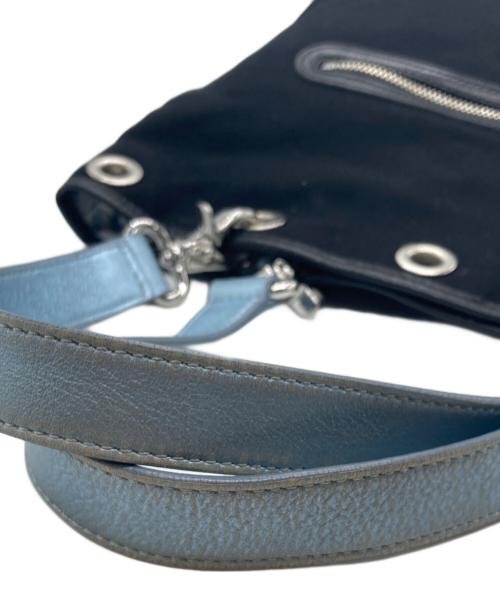 BURBERRY BLUE LABEL（バーバリーロンドンブルーレーベル）BURBERRY BLUE LABEL (バーバリーロンドンブルーレーベル) ノバチェック リバーシブル トートバッグ ブラックの古着・服飾アイテム