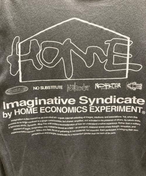 HOME ECONOMICS EXPERIMENT（ホーム エコノミクス エクスペリメント）HOME ECONOMICS EXPERIMENT (ホーム エコノミクス エクスペリメント) Imagine Tシャツ グレー サイズ:Sの古着・服飾アイテム