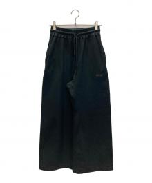 beautiful people（ビューティフルピープル）の古着「suvin compact sweat wide straight pants」｜ブラック
