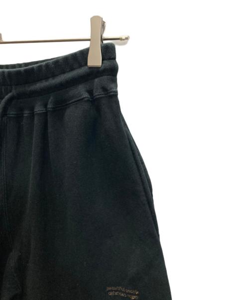 beautiful people（ビューティフルピープル）beautiful people (ビューティフルピープル) suvin compact sweat wide straight pants ブラック サイズ:34の古着・服飾アイテム