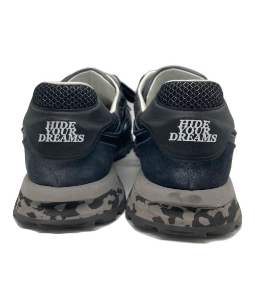 HIDNANDER（ヒドゥナンダー）HIDNANDER (ヒドゥナンダー) THREEDOME ローカットスニーカー ブラック サイズ:SIZE 41の古着・服飾アイテム