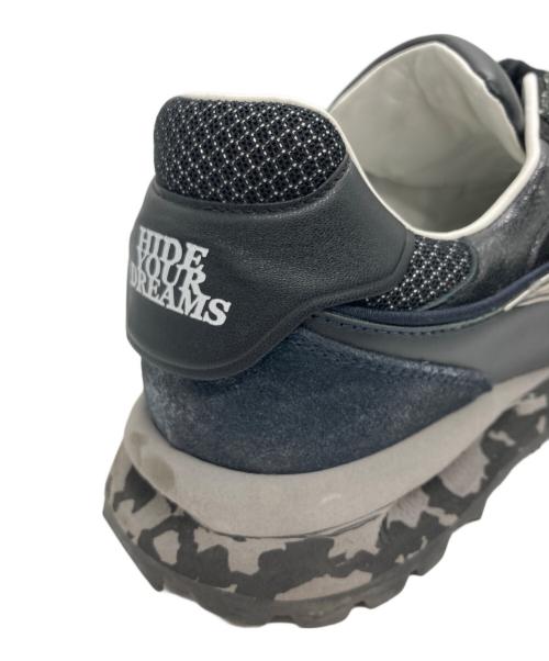 HIDNANDER（ヒドゥナンダー）HIDNANDER (ヒドゥナンダー) THREEDOME ローカットスニーカー ブラック サイズ:SIZE 41の古着・服飾アイテム