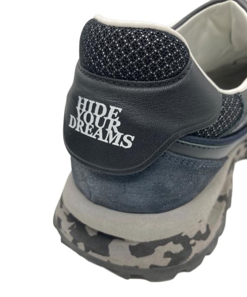 HIDNANDER（ヒドゥナンダー）HIDNANDER (ヒドゥナンダー) THREEDOME ローカットスニーカー ブラック サイズ:SIZE 41の古着・服飾アイテム