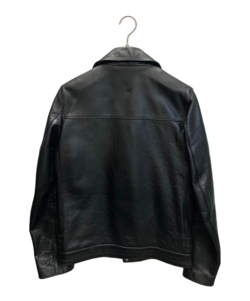 UNDERCOVER（アンダーカバー）UNDERCOVER (アンダーカバー) カウハイド ダブルライダースジャケット ブラック サイズ:SIZE 2の古着・服飾アイテム