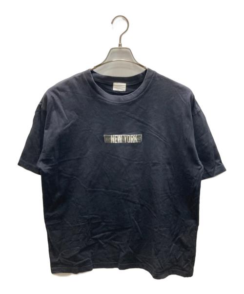NUMBER (N)INE（ナンバーナイン）NUMBER (N)INE (ナンバーナイン) ロゴ刺繍Tシャツ ブラック サイズ:2の古着・服飾アイテム