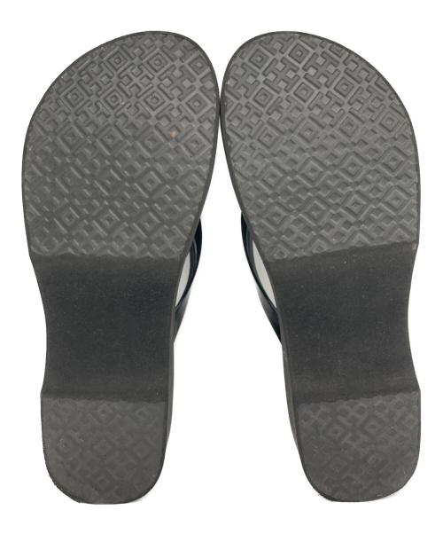 TORY BURCH（トリーバーチ）TORY BURCH (トリーバーチ) CUT-OUT WEDGEFLIP FLOP ブラック サイズ:SIZE US 10の古着・服飾アイテム