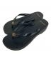 TORY BURCH（トリーバーチ）の古着「CUT-OUT WEDGEFLIP FLOP」｜ブラック