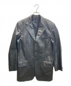 PAUL SMITHポールスミス）の古着「3Bレザージャケット」｜ブラック